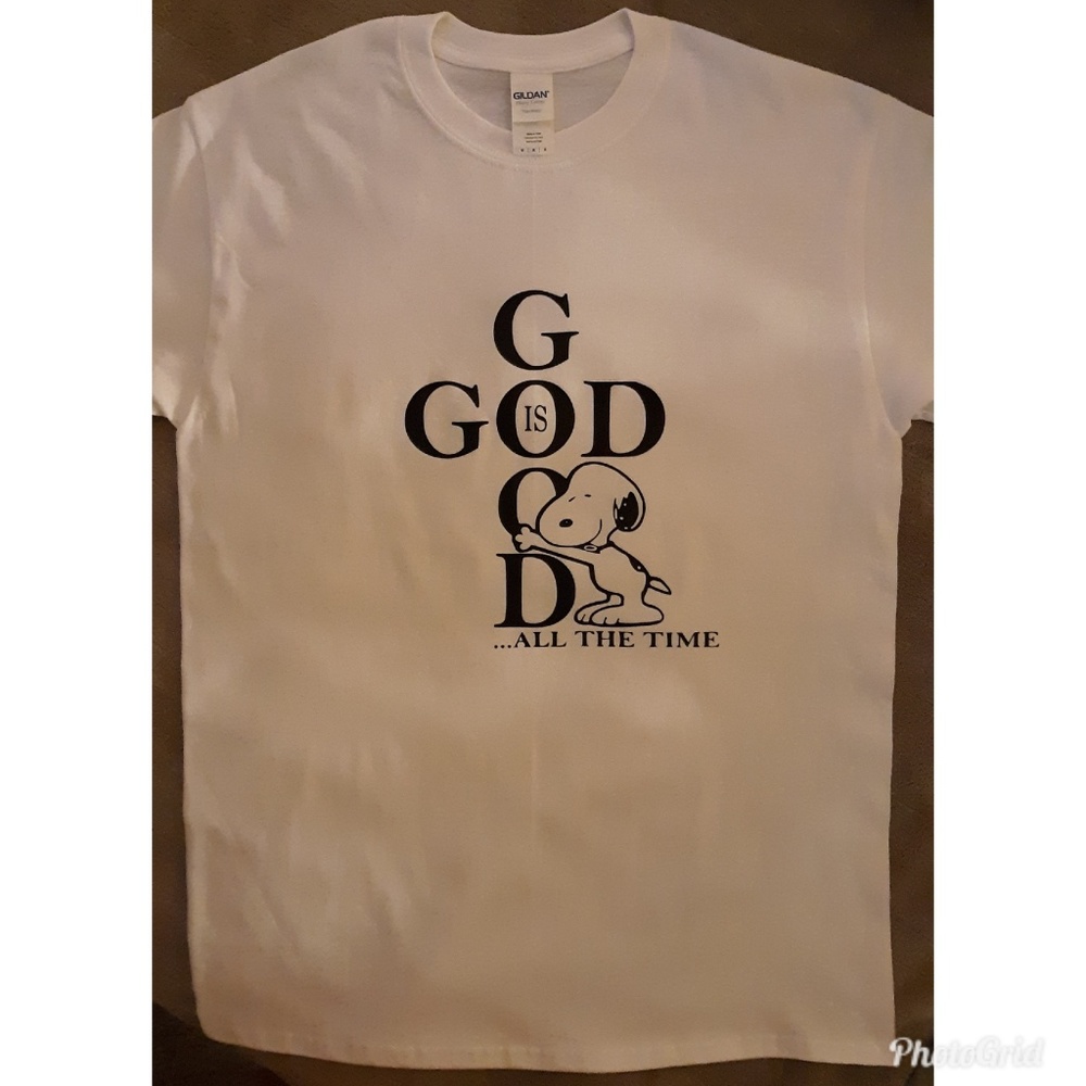 Snoopy God is good t-shirt